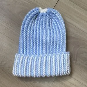 NWT Anthropologie Chunky Striped  Two Tone Beanie Antique | Accessories | Nwt Anthropologie Chunky Stripe  main image 3